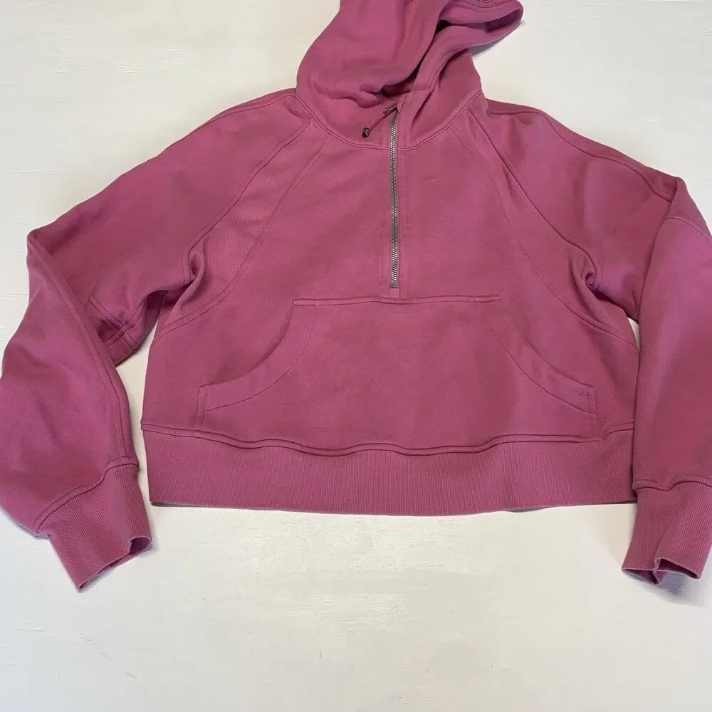 Lululemon Scuba Oversized Half-Zip Hoodie - Size M/L - Pink Blossom PBOL Rare